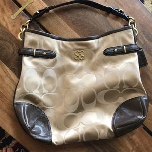 Authentic coach hobo bag